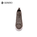 High Quality Designer Custom Mens High Top Pu Leather Sneakers